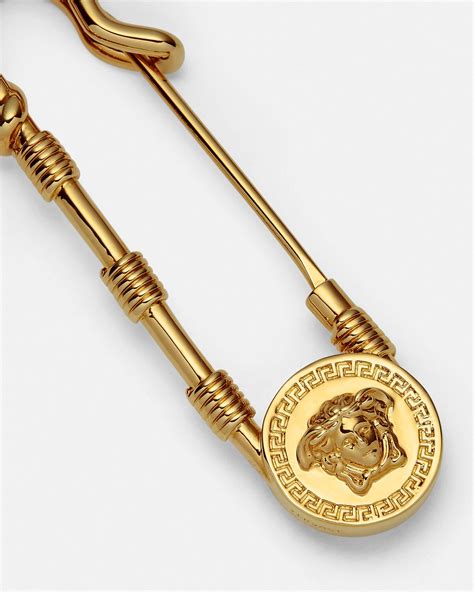 versace safety pin brooch|Versace: Gold Safety Pin Brooch .